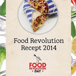 Medzinrodnm receptom Food Revolution Day 2014 je farebn altov wrap