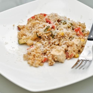 Bulgur so zeleninou a tofu
